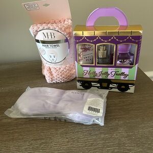 Bath and Body gift  Set ,  Hair Towel Sleep and Eye Mask